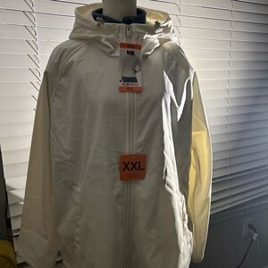 Women White Hooded Jacket